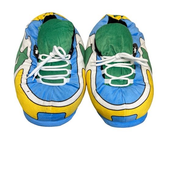 Dutch Bros Pull On Slippers Blue+White+Green Comfy DB 1992 Laces SO FUN! Adult - Picture 5 of 9